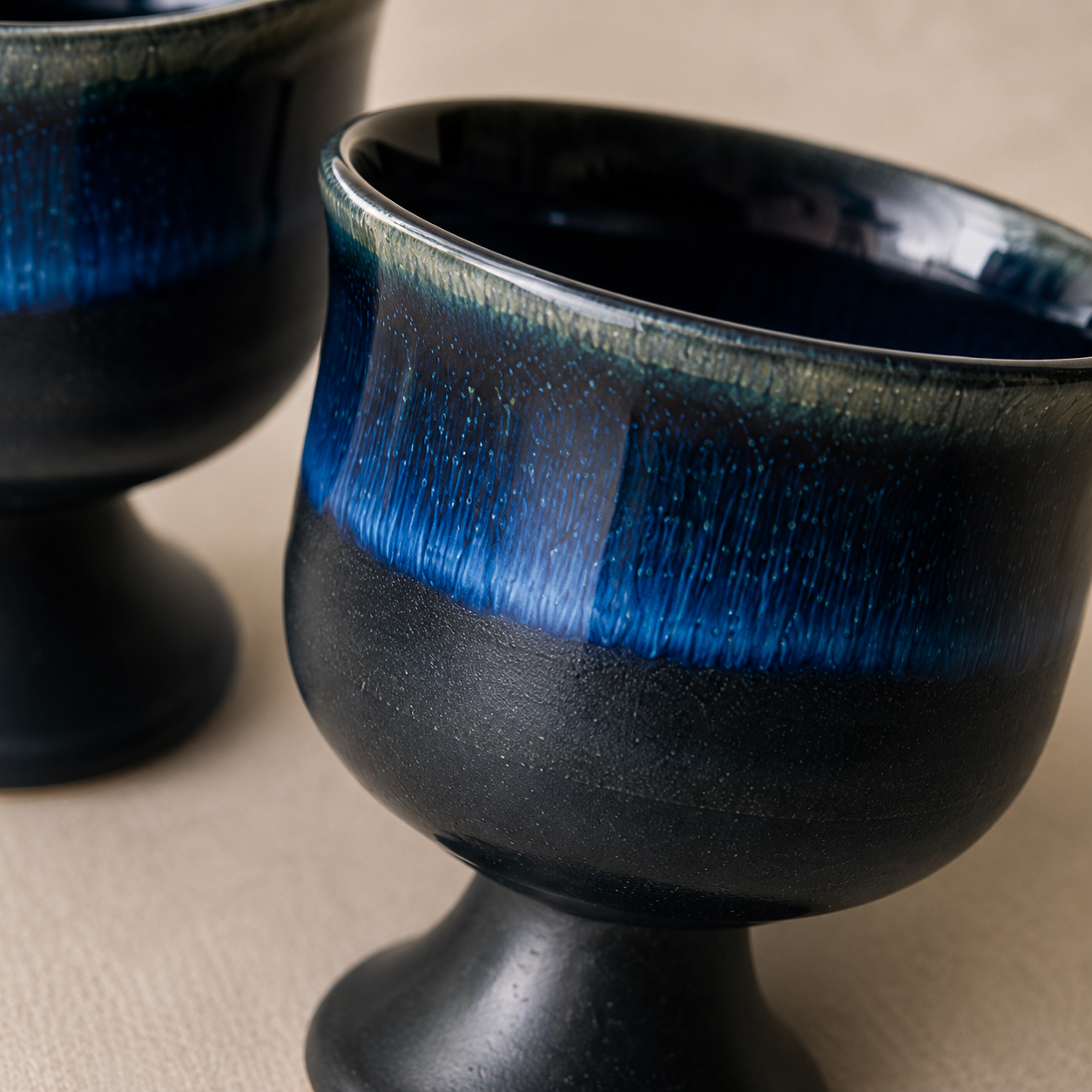Midnight Aura Ice Cream Glasses