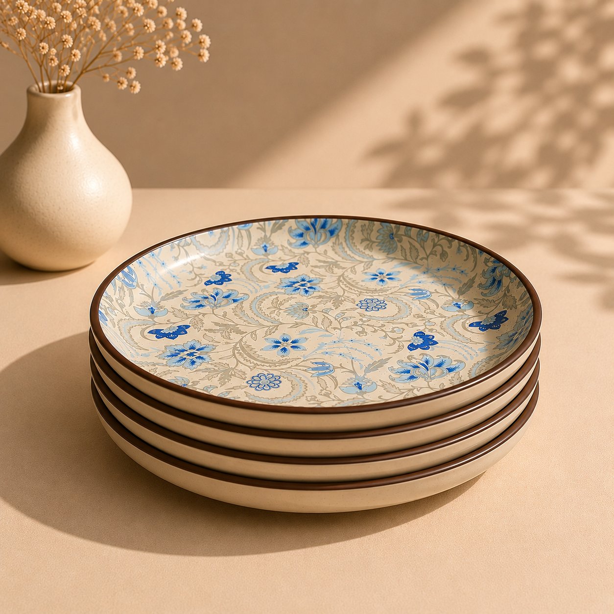 Bleu Floral Plate (8 inch)