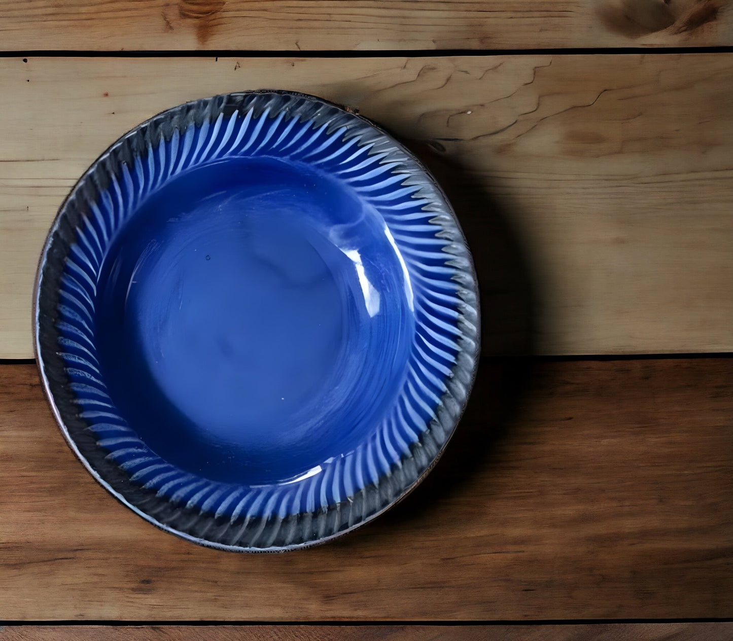 Bleu Pasta Plate