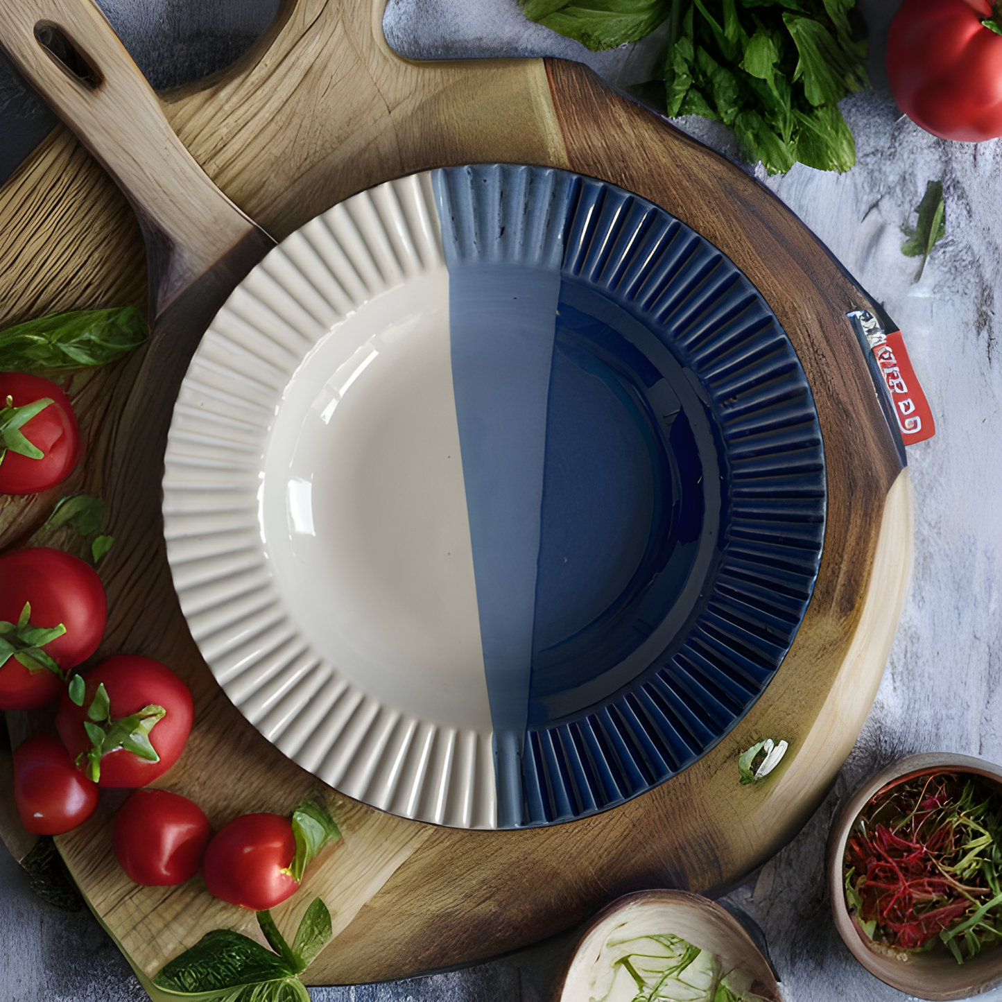 Elegante BlueBird Pasta Plate