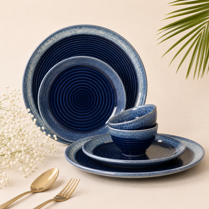 Aureo Dining Set - Dinner Plates, Quarter Plates & Sweet Bowls