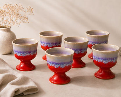 Aurora Ice Cream Glasses
