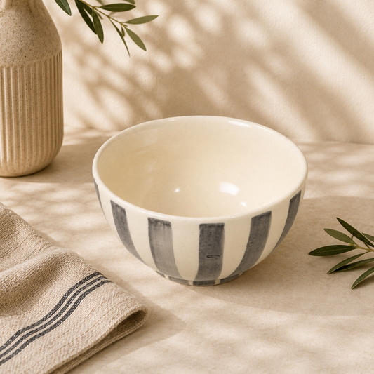 Noir & Ivory Stripe™ Sweet Bowls