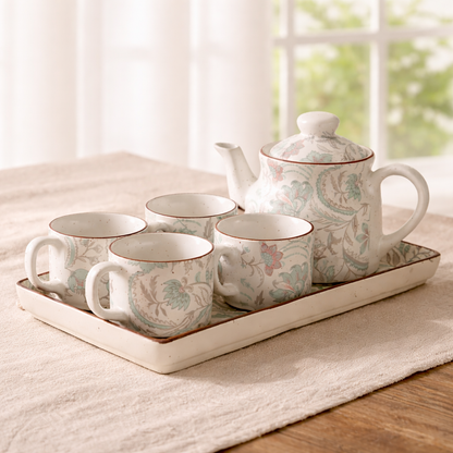 Verdant Paisley™ Heritage Tea Set (6-Piece Collection)